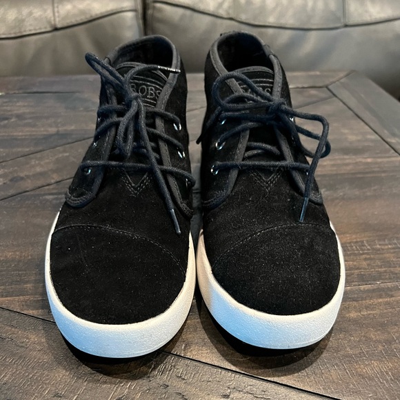 Skechers | BOBS B- Loved Casual Party Black Suede Mid Top #31397 Size 8.5 - Picture 1 of 6